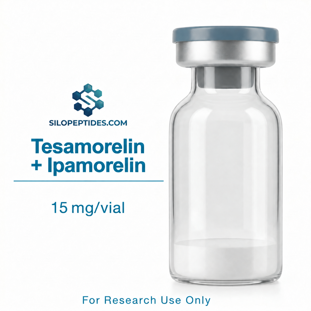 Tesamorelin + Ipamorelin Blend | 15 mg, 10-Vial Packs